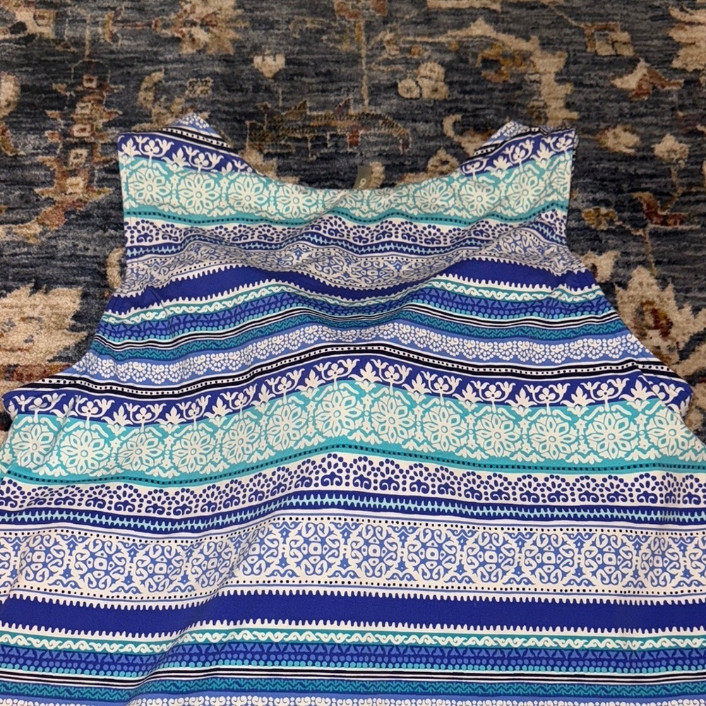 LANDS END WOMEN’S SWIMWEAR SIZE 14 TANKINI SWIM SUIT TOP - Picture 11 of 16